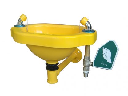 TSB100-Y wall-mounted eyewash station with 12 litres per minute flow