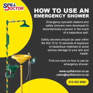 How to use an emergency shower