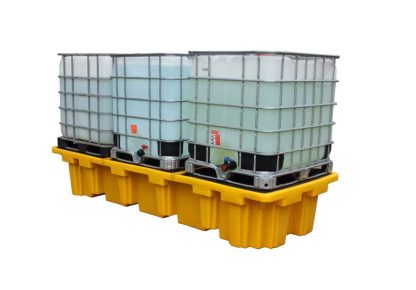 BB3 Spill Pallet with 3 IBCs