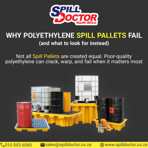 why Polyethylene spill pallets fail graphic